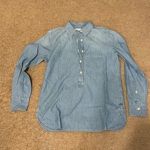J. Crew Chambry Popover Shirt